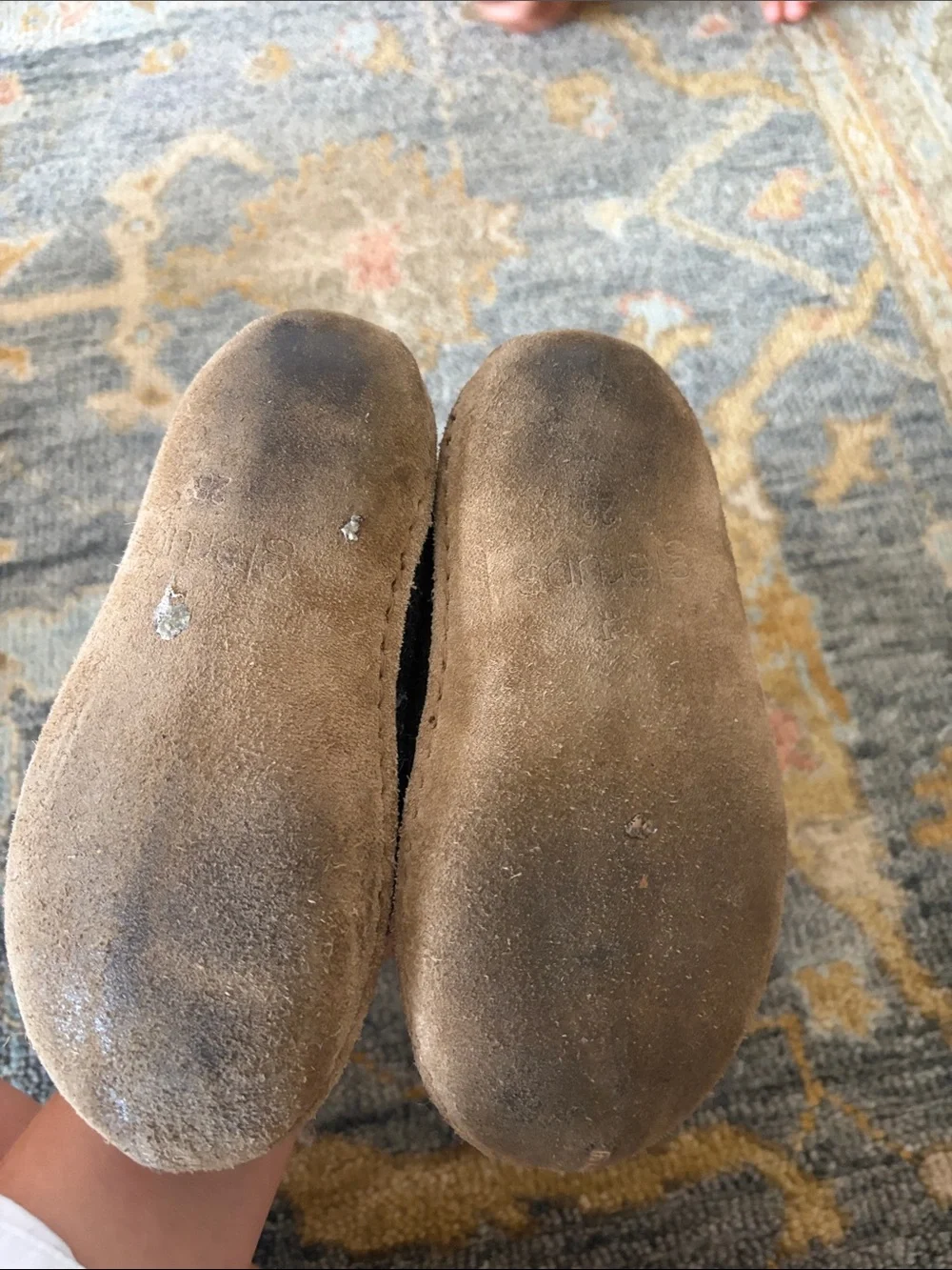 Children's Black Felt Slip-On Boots